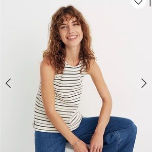 Madewell striped sweater tank